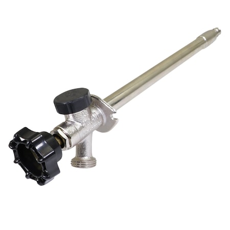 Everflow PEX Ax3/4" Hose Bib, 12" Long Anti-Siphon Sillcock Frost Free Outdoor Faucet w/Vacuum Breaker 1/2" 62121F-NL